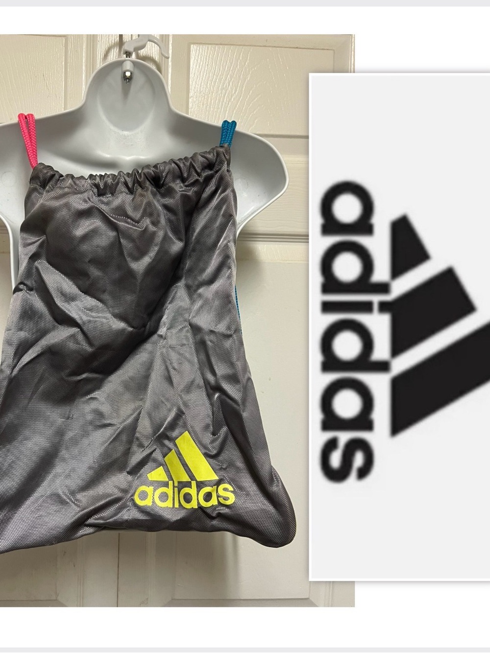 Adidas Drawstring Gym Bag - Picture 2 of 9